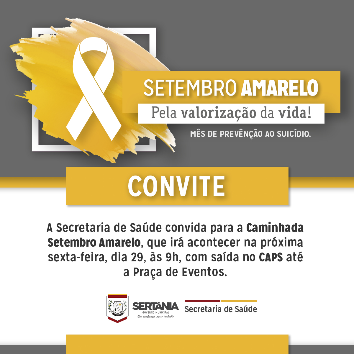Leia mais sobre o artigo Sertânia realiza caminhada pelo Setembro Amarelo