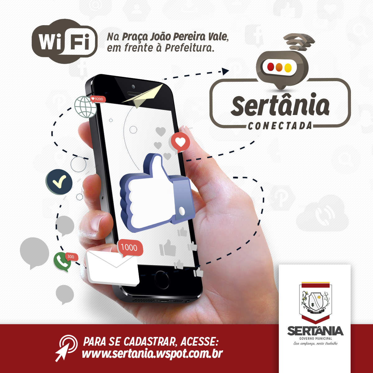 Leia mais sobre o artigo Praça em Sertânia tem rede de internet gratuita