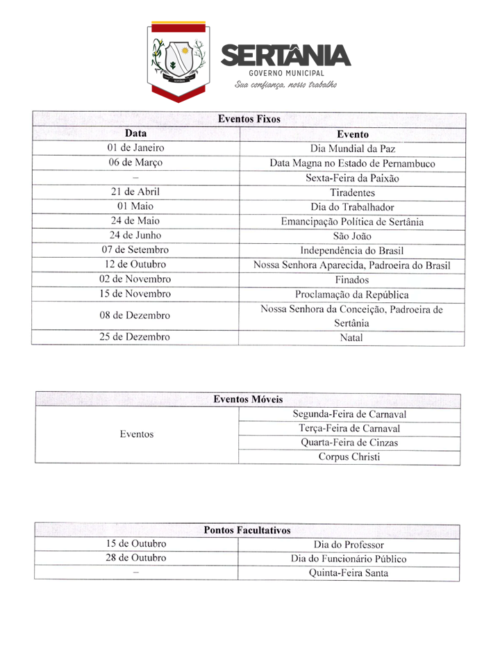 Leia mais sobre o artigo Prefeito Ângelo Ferreira decreta ponto facultativo, nesta quinta (29)