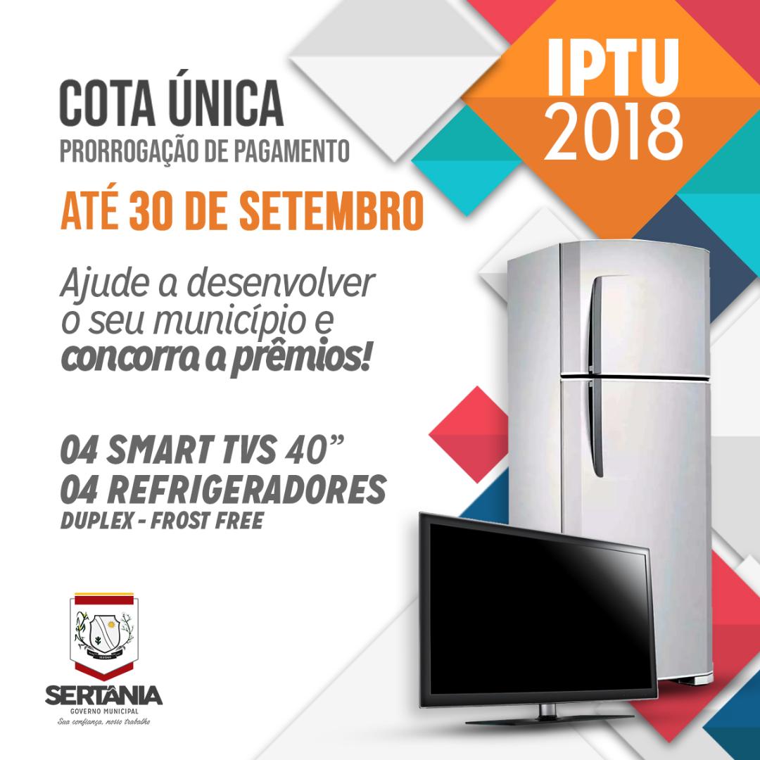 Leia mais sobre o artigo Sertânia: última prorrogação para pagamento do IPTU 2018