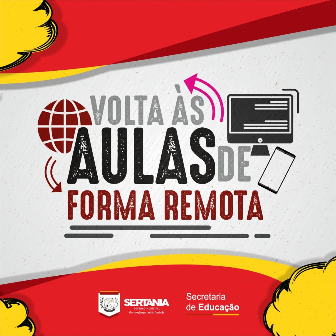 Leia mais sobre o artigo Aulas remotas serão implementadas pela secretaria de Educação de Sertânia