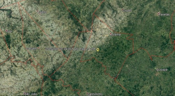 Leia mais sobre o artigo Tremor de terra atinge cidades do Agreste e da Mata Sul de Pernambuco