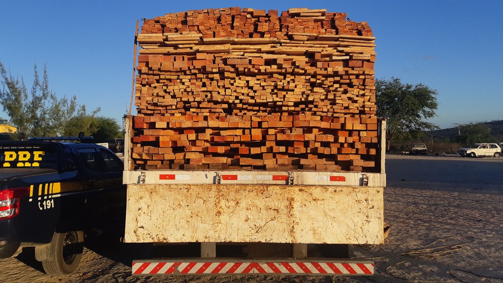 Leia mais sobre o artigo Em Sertânia, caminhão carregado com madeira sem documentação fiscal e ambiental é retido