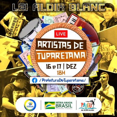 Leia mais sobre o artigo Bom exemplo: Tuparetama promove live musical com artistas contemplados pela Lei Aldir Blanc