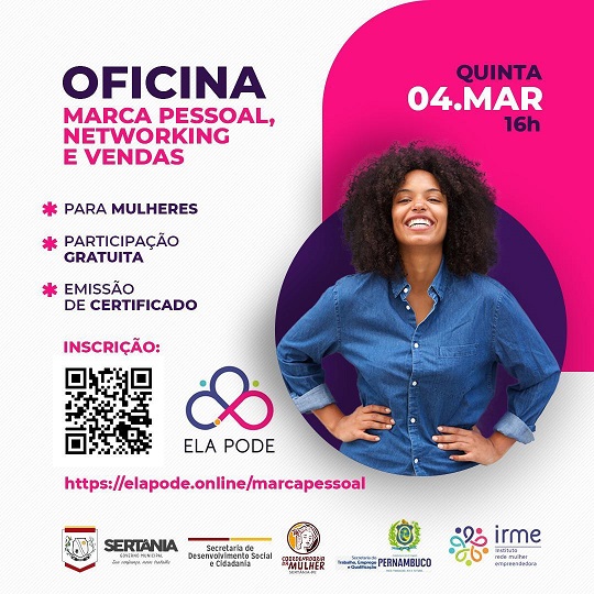 Leia mais sobre o artigo Em parceria com Prefeitura de Sertânia, Instituto Rede Mulher Empreendedora promove a oficina online
