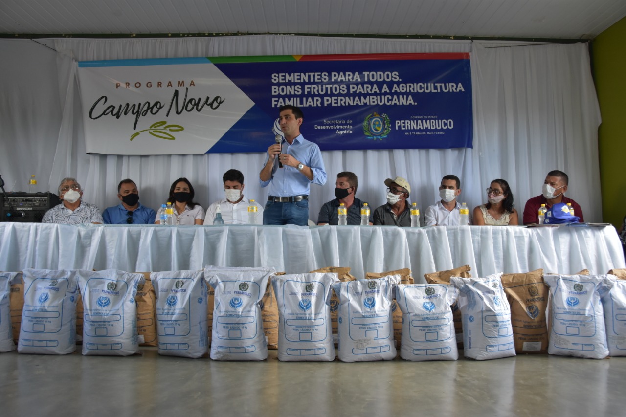 Leia mais sobre o artigo Secretaria de Desenvolvimento Agrário e IPA entregam mais de 24 mil quilos de sementes em três municípios do agreste do estado