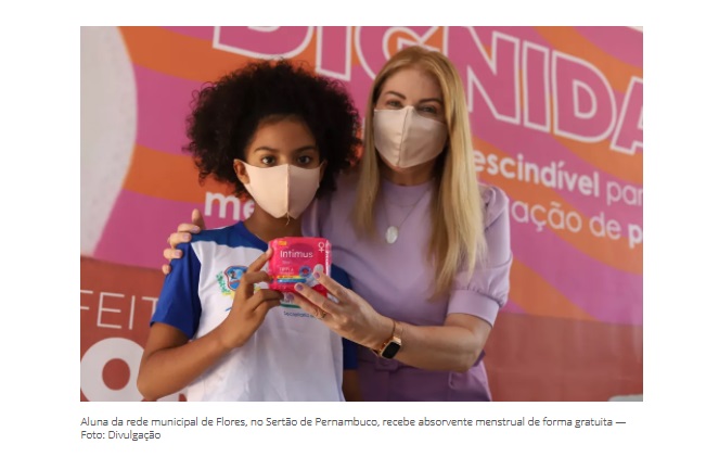 Leia mais sobre o artigo Flores inicia distribuição de absorvente menstrual gratuito para alunas da rede municipal