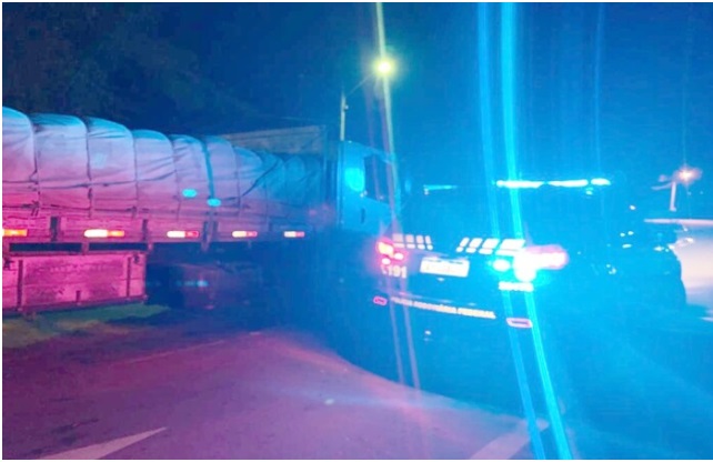 Leia mais sobre o artigo Caminhão que transportava ração para camarão é apreendido em Sertânia