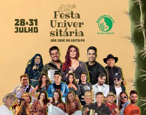 Leia mais sobre o artigo Festa Universitária começa hoje em São José do Egito