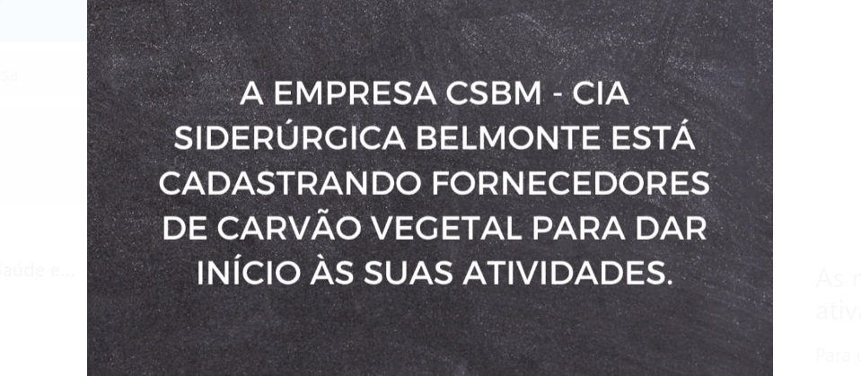 Leia mais sobre o artigo Siderúrgica CSBM produtores de carvão vegetal