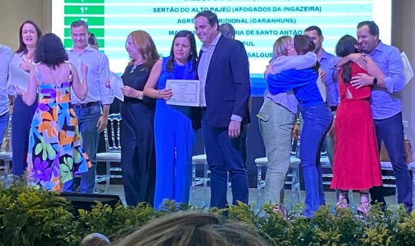 Leia mais sobre o artigo GRE Sertão do Alto Pajeú conquista 1° lugar  na Premiação IDEB