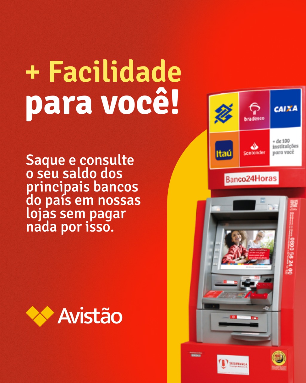 Leia mais sobre o artigo Avistão vai disponibilizar saques bancários em suas lojas