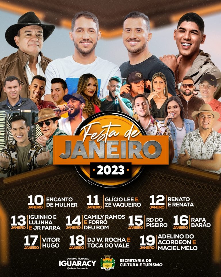 Leia mais sobre o artigo Divulgada a programação da Festa de Janeiro em Iguaracy