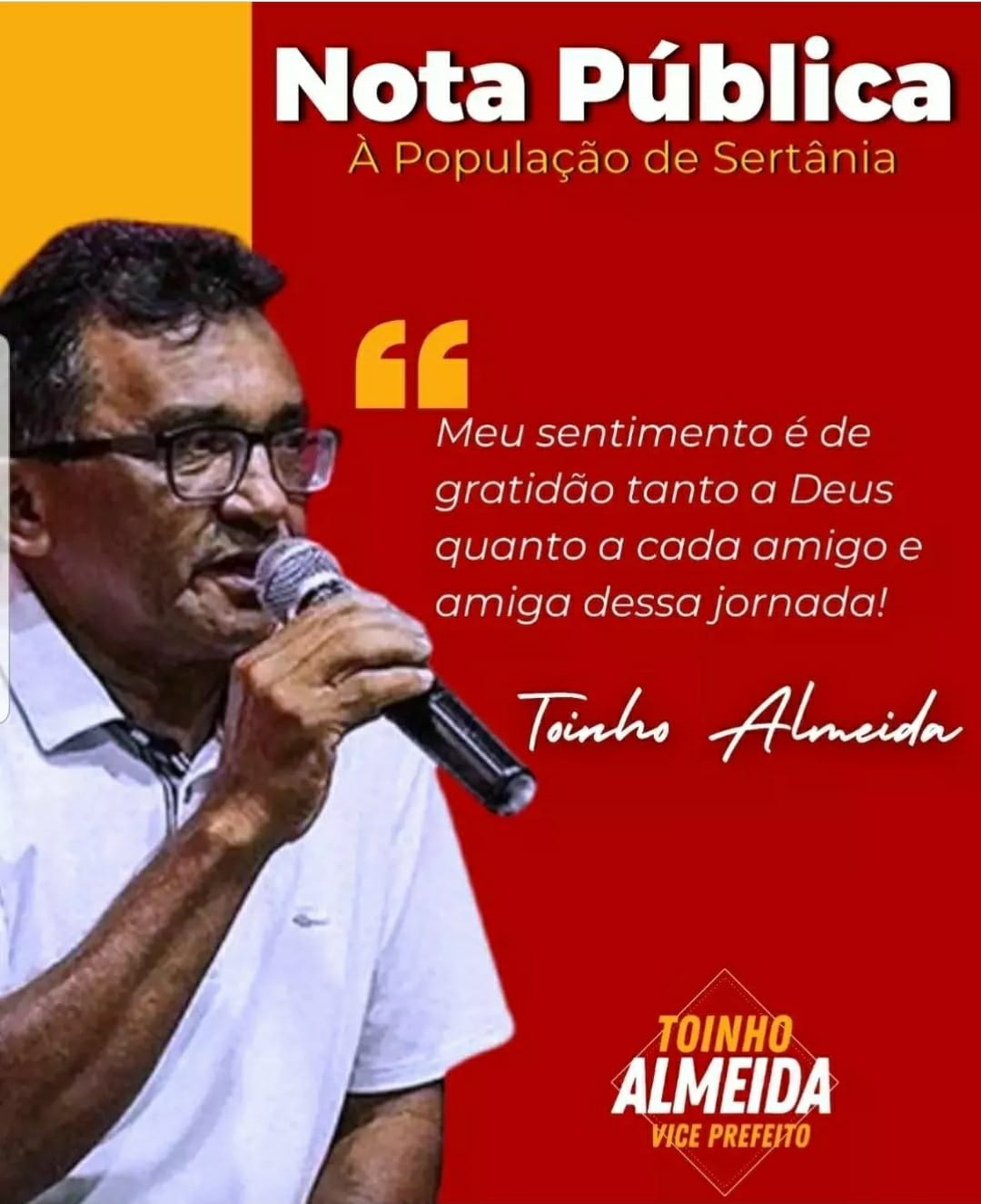 Leia mais sobre o artigo Toinho Almeida entrega secretaria de Agricultura de Sertânia