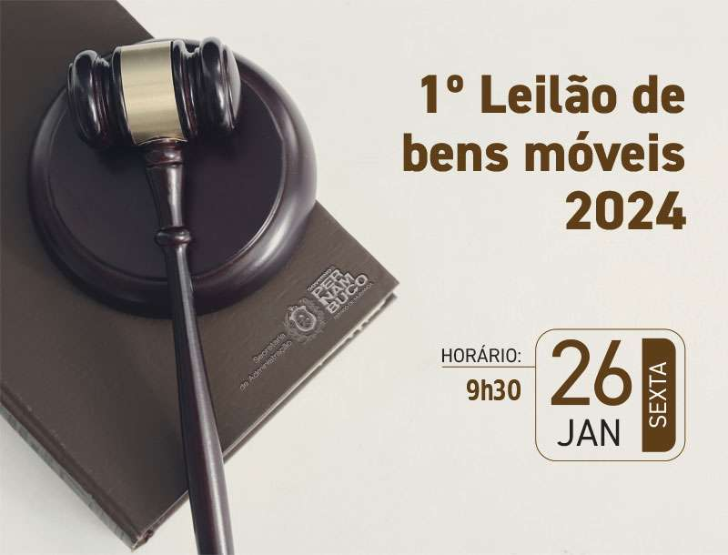 Leia mais sobre o artigo Pernambuco realiza primeiro  Leilão de Bens Móveis de 2024