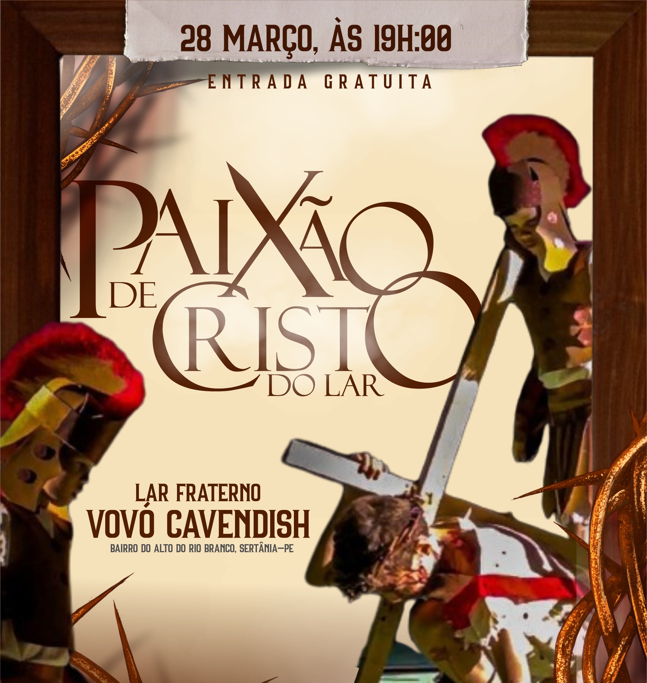 Leia mais sobre o artigo Lar Fraterno Vovó Cavendish encena a Paixão de Cristo em Sertânia