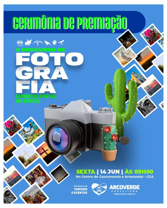 Leia mais sobre o artigo Vencedores do II Concurso de Fotografia Retratos Portal do Sertão vão receber as premiações em cerimônia aberta ao público