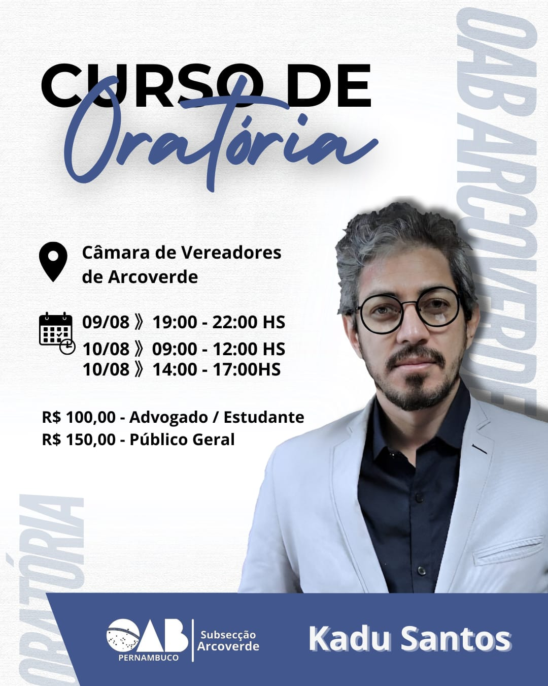 Leia mais sobre o artigo OAB Arcoverde promove curso de oratória