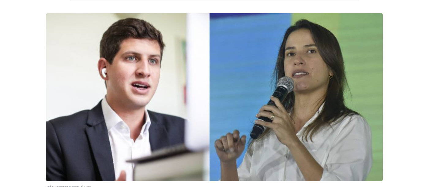 Leia mais sobre o artigo Real Time Pernambuco: João Campos lidera com 67% contra 22% de Raquel Lyra
