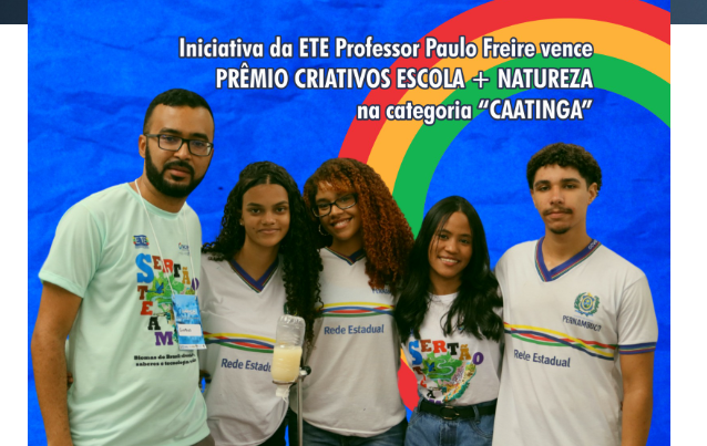 Leia mais sobre o artigo Estudantes da ETE Professor Paulo Freire, em Carnaíba, vencem mais um prêmio com projeto Filtropinha