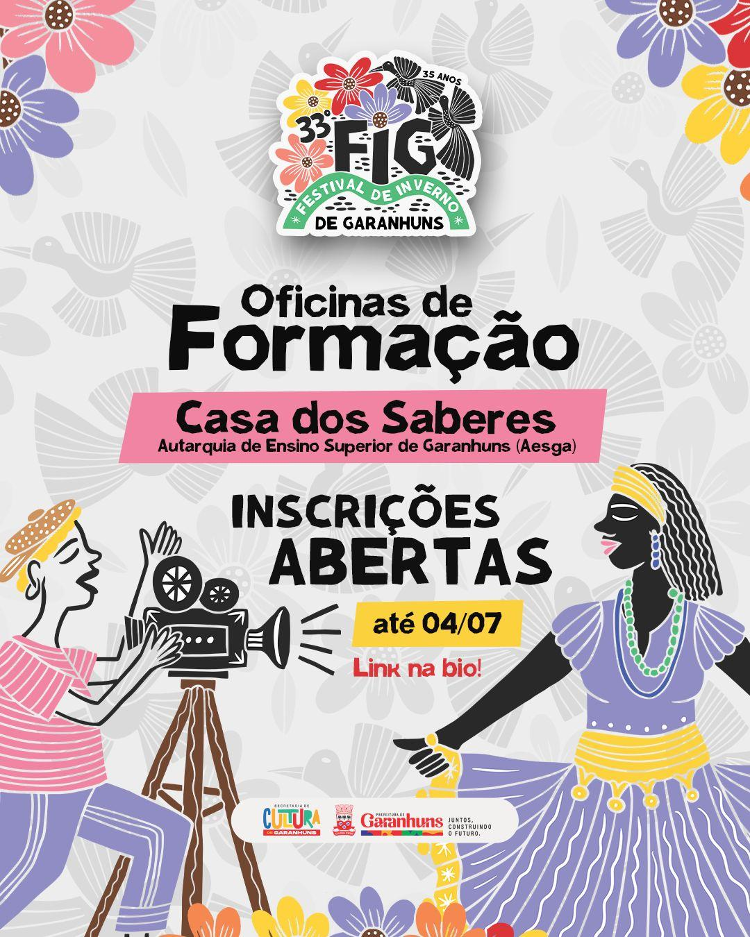 Leia mais sobre o artigo 33º Festival de Inverno de Garanhuns abre inscrições para Oficinas de Formação