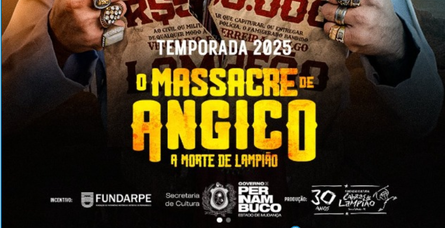 Leia mais sobre o artigo “O Massacre de Angico” retorna a Serra Talhada com espetáculo grandioso sobre a morte de Lampião