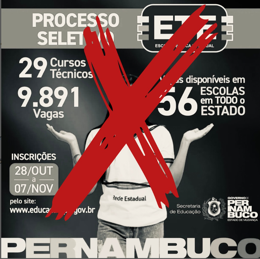 Leia mais sobre o artigo Estudantes reagem à substituição de provas por sorteio nas ETEs de Pernambuco