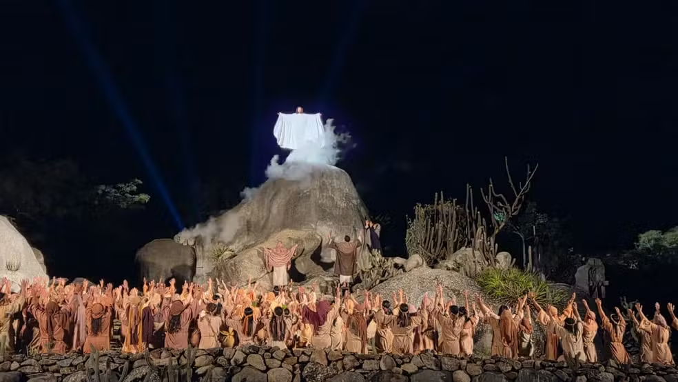 Leia mais sobre o artigo Paixão de Cristo de Nova Jerusalém terá Jesus subindo aos céus e desaparecendo nas nuvens na temporada 2026