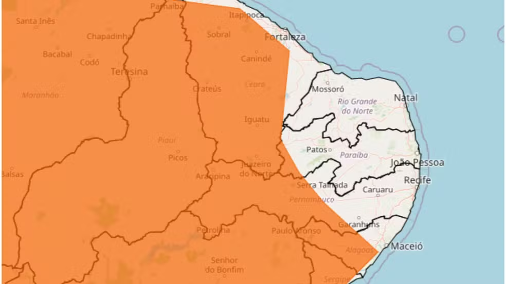 Leia mais sobre o artigo Alerta de chuvas: Inmet renova avisos de perigo em cidades do Agreste e Sertão